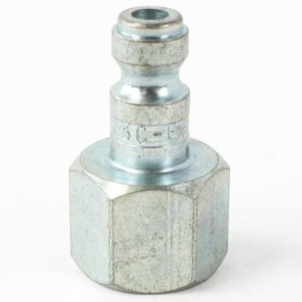 1/4 Inch Automotive Steel Coupler Plug x 3/8 Inch Female NPT, PK 6, Interstate Pneumatics, Mfr#: CPA460-D6